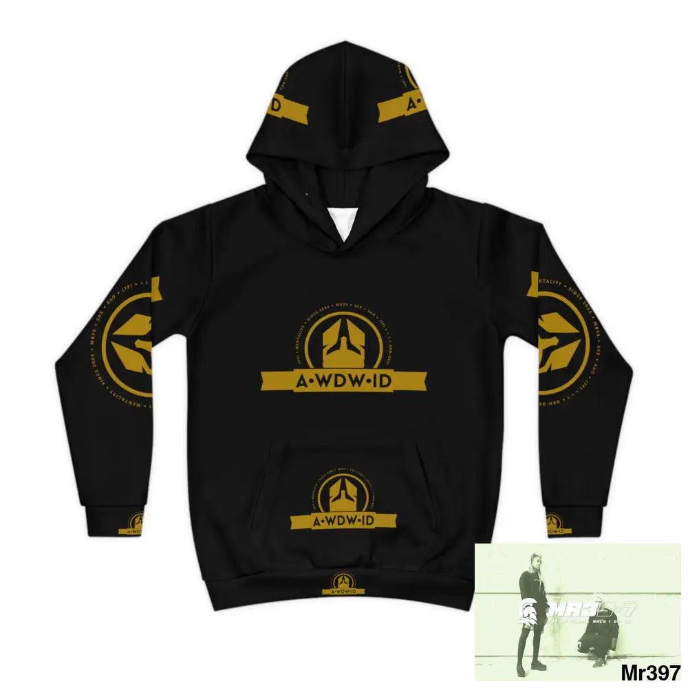 A.WDW.(ID-RSF) with Tactical inside hood A1 Who dares Wins Mentality -. Children’s Hoodie (AOP) All Over Prints