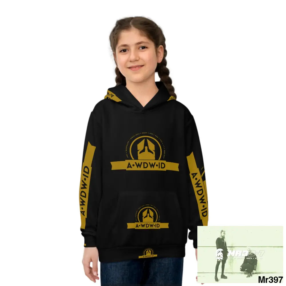 A.WDW.(ID-RSF) with Tactical inside hood A1 Who dares Wins Mentality -. Children’s Hoodie (AOP) All Over Prints