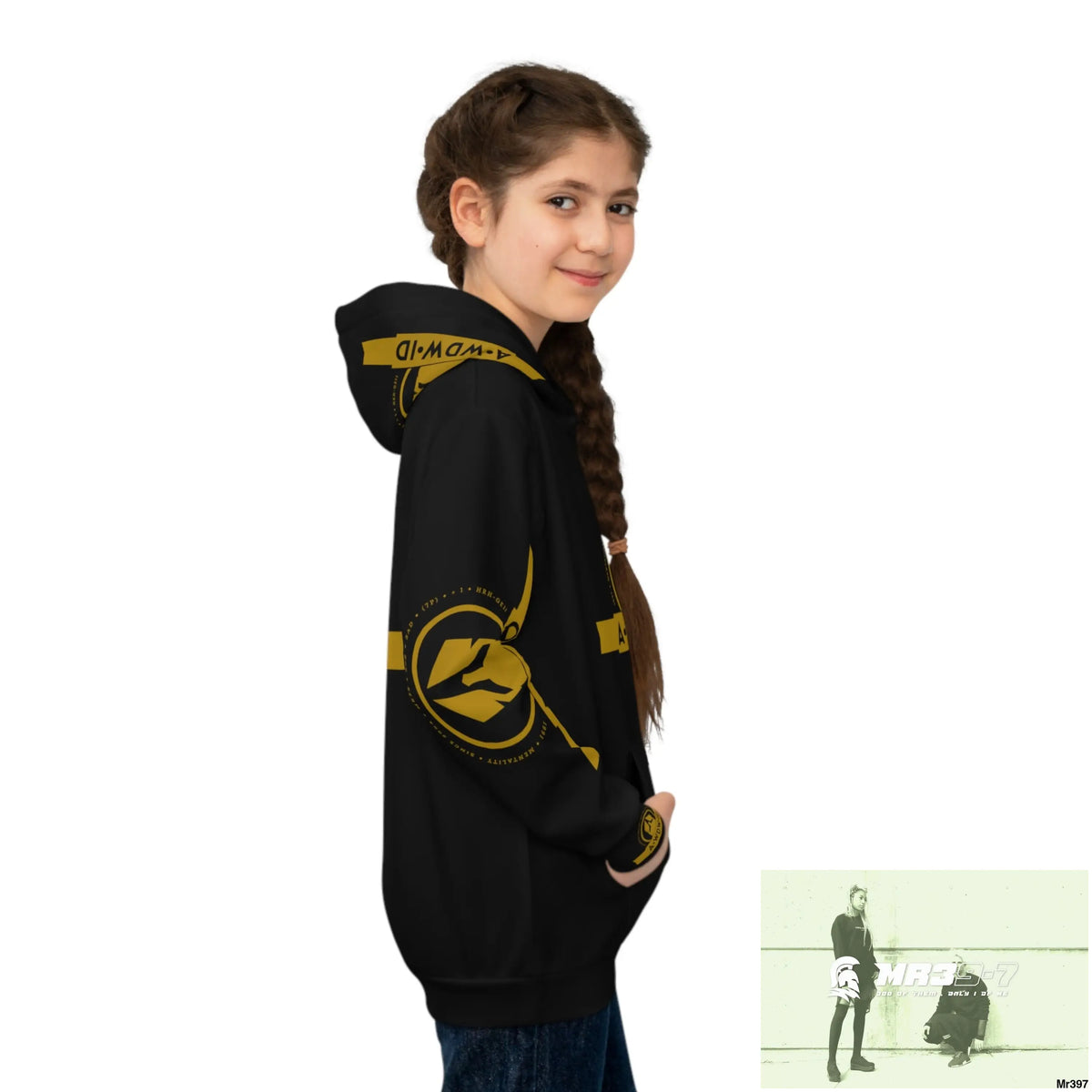 A.WDW.(ID-RSF) with Tactical inside hood A1 Who dares Wins Mentality -. Children’s Hoodie (AOP) All Over Prints