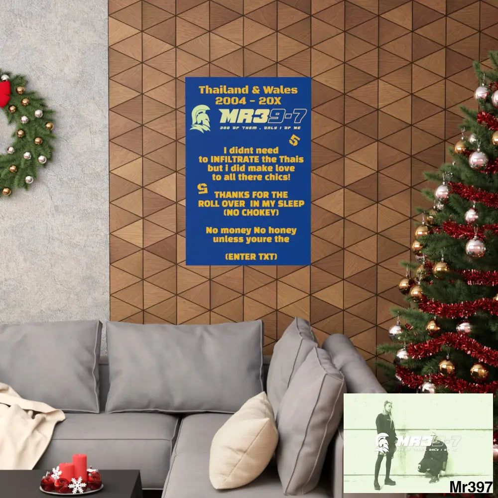 A WDW No money No Honey Thailand 04-10 Matte Vertical Posters 24″ x 36″ / Matte Poster