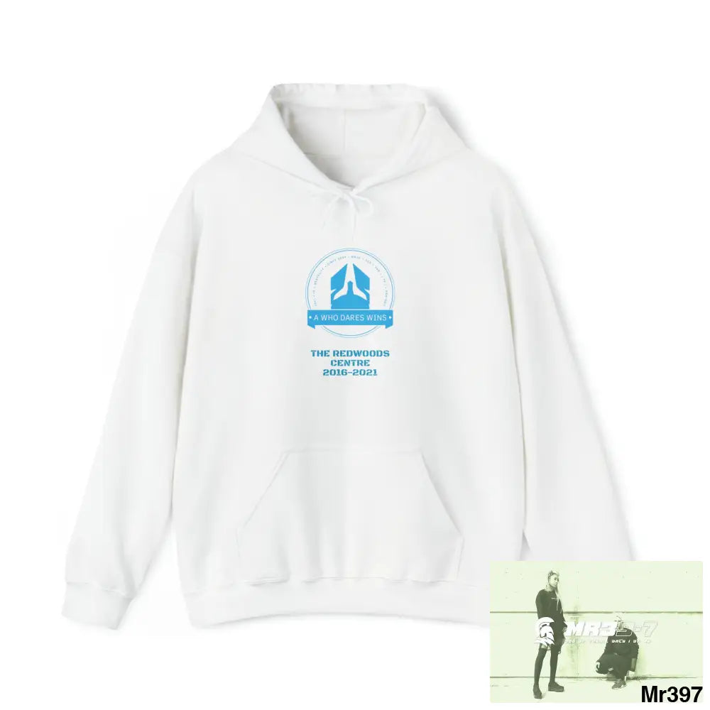 A Who Dares Wins 2016-21 A1-School I7.5 One flew over the Redwoods Centre Heavy Blend™ Hooded Sweatshirt White / S