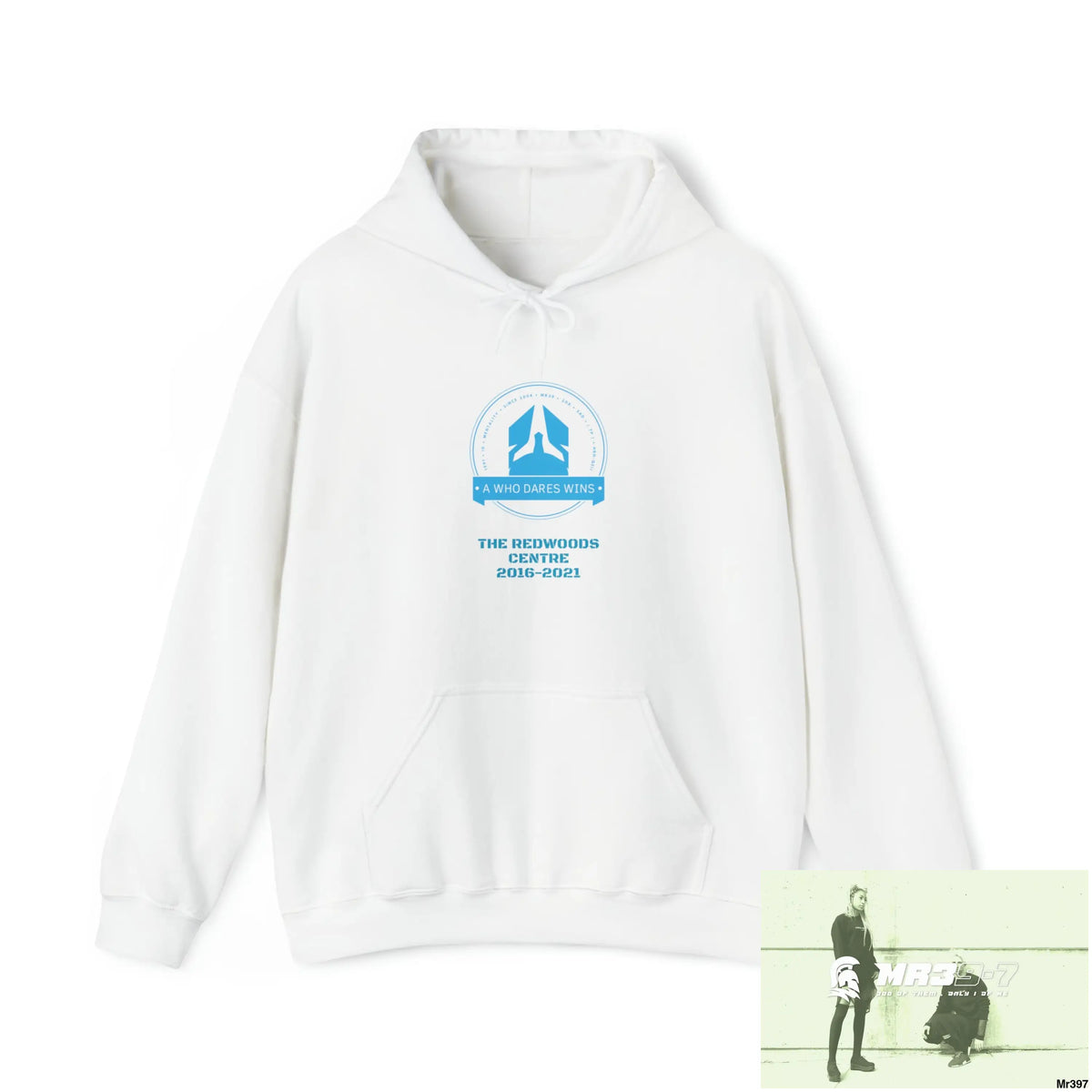 A Who Dares Wins 2016-21 A1-School I7.5 One flew over the Redwoods Centre Heavy Blend™ Hooded Sweatshirt White / S