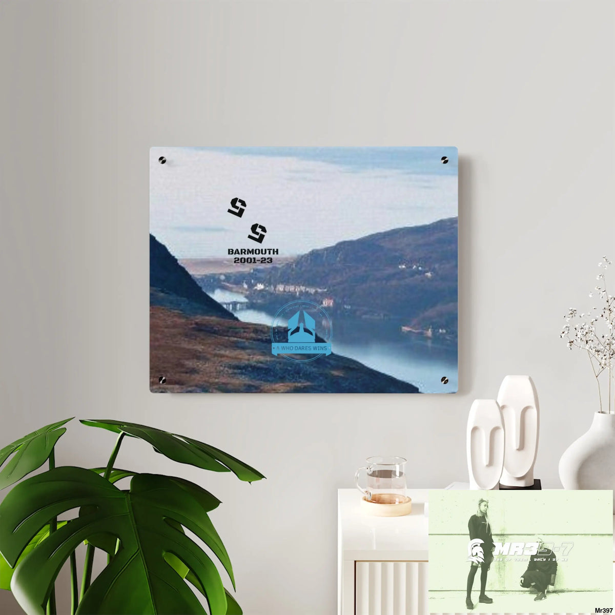 A Who Dares Wins 55 Tactical shot of (Barmouth 2001-2023) via Cadair Idris Acrylic Wall Art Panels Home Decor