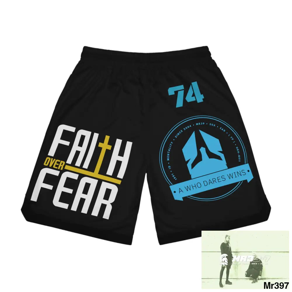 A Who Dares Wins Basketball Rib Shorts (AOP) All Over Prints