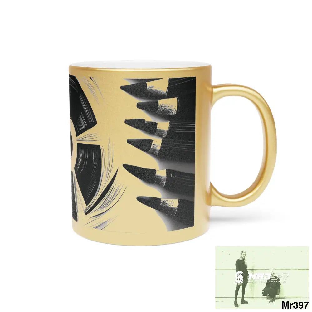 A Who Dares Wins Blast From the Past Metallic Mug (Silver\Gold) Mug