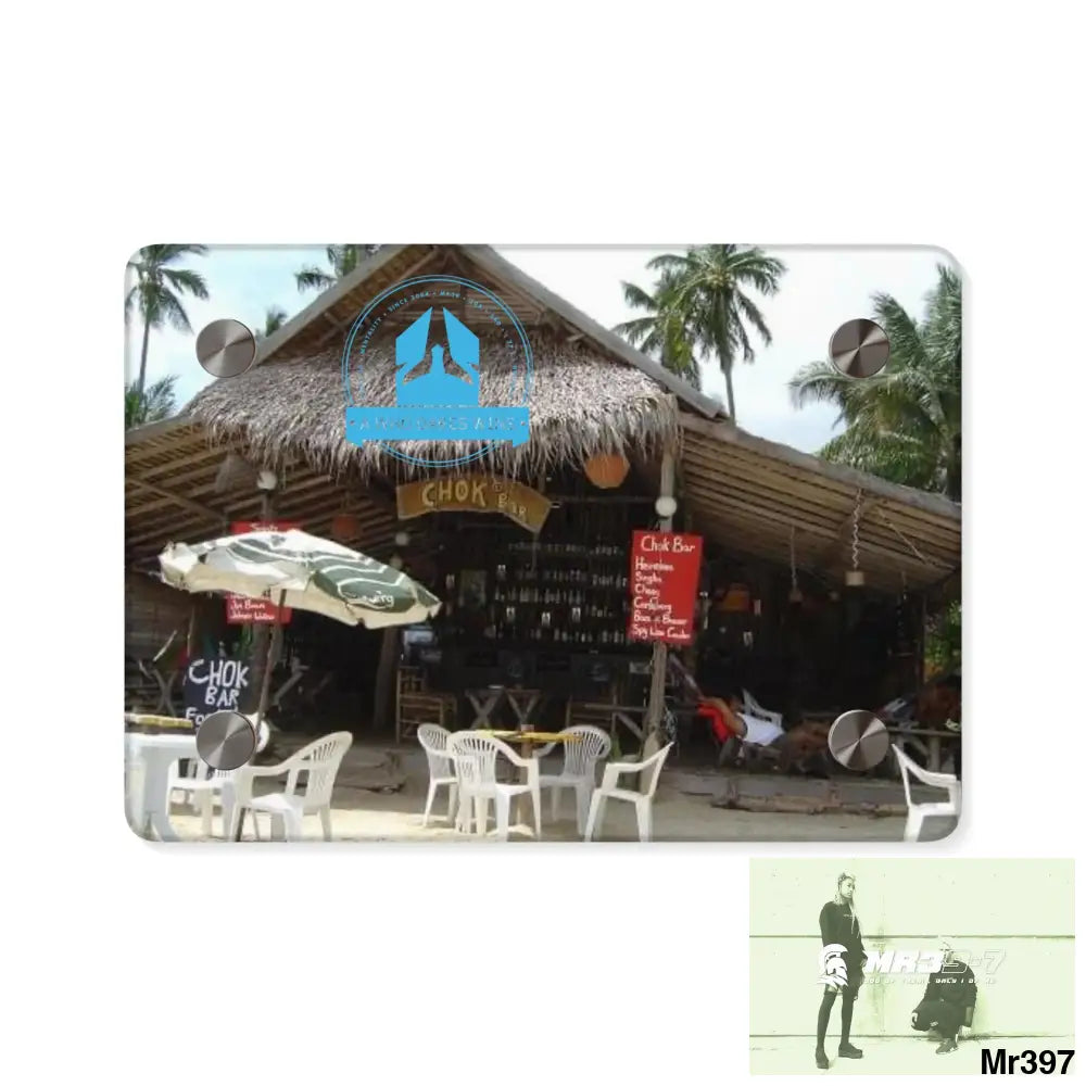 A Who Dares Wins Choke Bar LamaI Beach Koh Samui Thailand New 1 by death 2004 Koh Lak Acrylic Wall Art Panels Home Decor