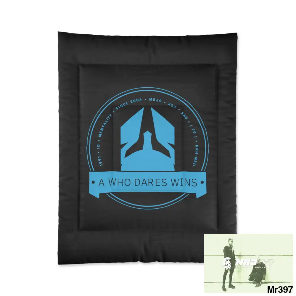 A Who Dares Wins Comforter 68’’ × 88’’ Home Decor