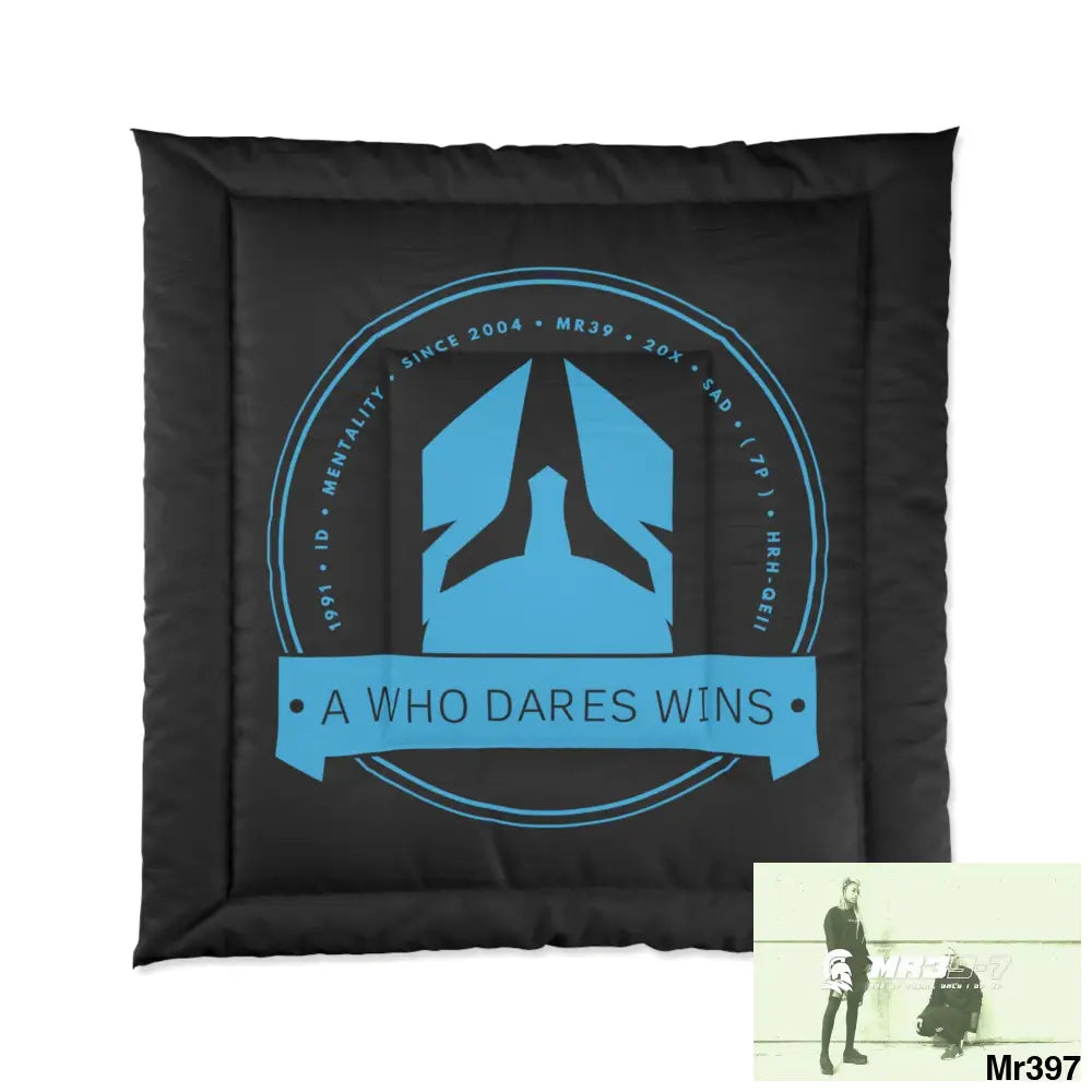 A Who Dares Wins Comforter 88’’ × 88’’ Home Decor