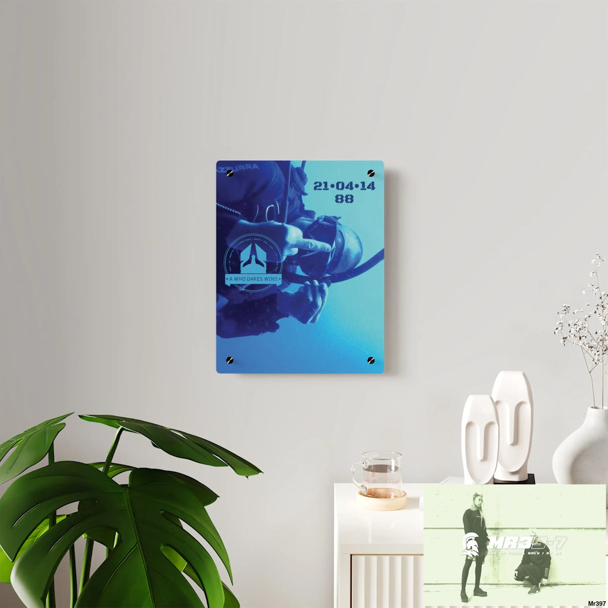 A Who Dares Wins Dahab Egypt The Blue Hole 2014 HRH Queen Elizabeth II Birthday 21/04/14 Acrylic Wall Art Panel Home