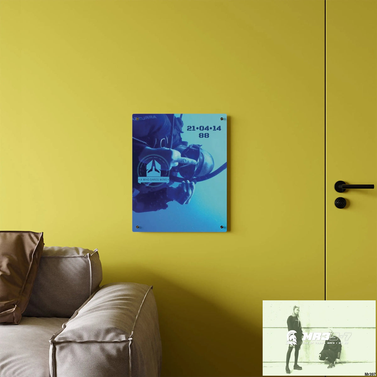A Who Dares Wins Dahab Egypt The Blue Hole 2014 HRH Queen Elizabeth II Birthday 21/04/14 Acrylic Wall Art Panel Home