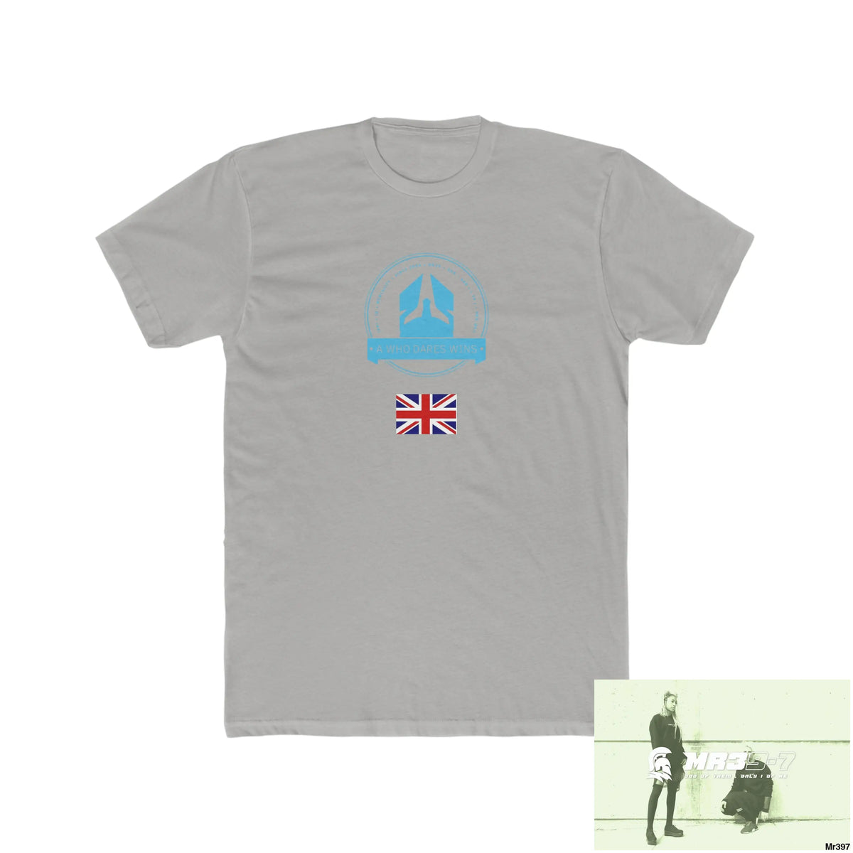 A Who Dares Wins Drugs back please ? Men’s Cotton Crew Tee Solid Light Grey / S T-Shirt