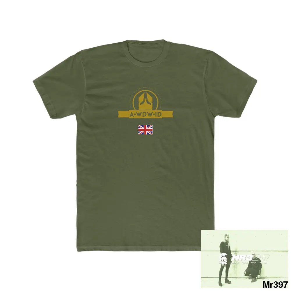 A Who Dares Wins Drugs back please ? Men’s Cotton Crew Tee Solid Military Green / XS T-Shirt