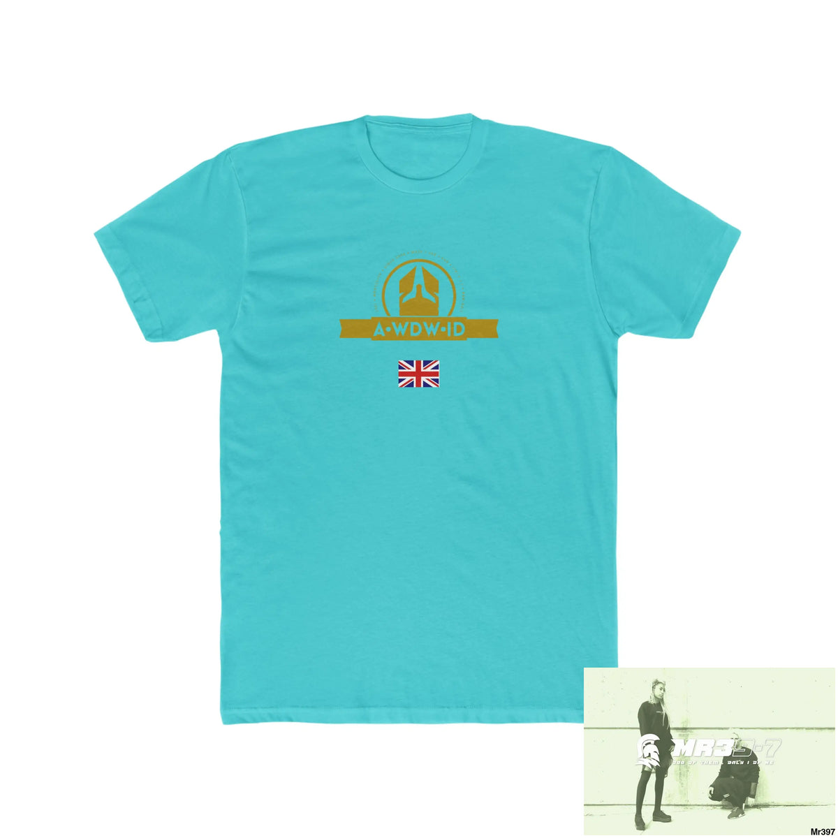 A Who Dares Wins Drugs back please ? Men’s Cotton Crew Tee Solid Tahiti Blue / S T-Shirt