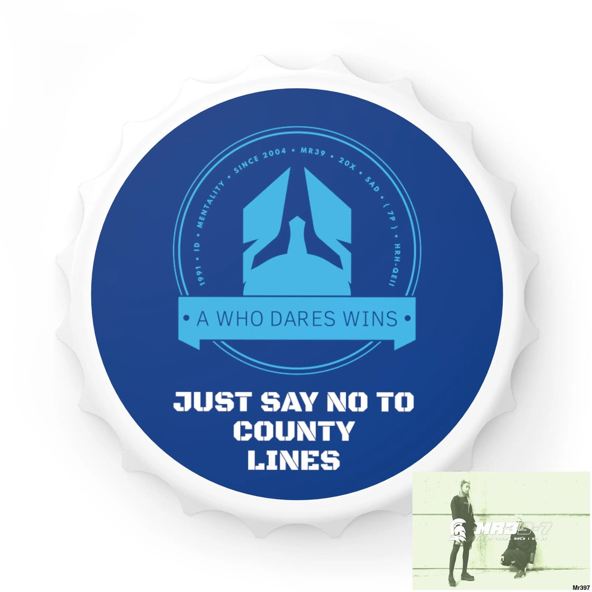 A Who Dares Wins Edition Just Say No To County Lines Bottle Opener One size / White Accessories