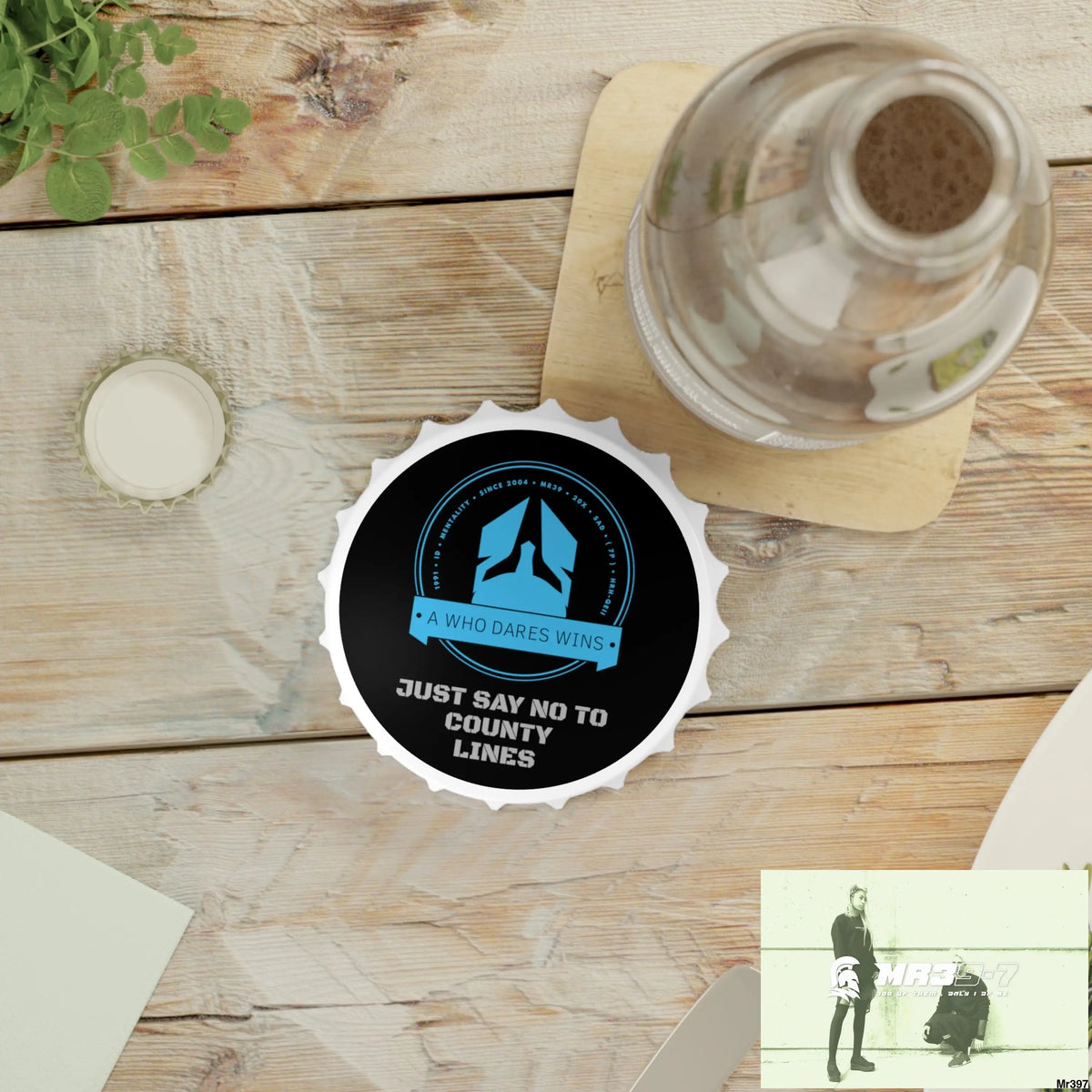 A Who Dares Wins Edition Just Say No To County Lines Bottle Opener One size / White Accessories