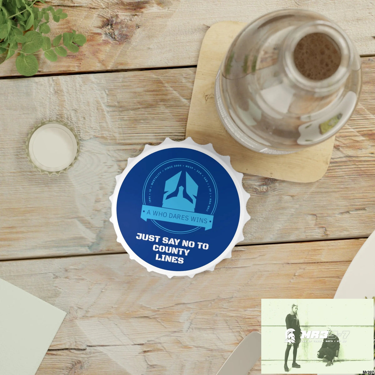 A Who Dares Wins Edition Just Say No To County Lines Bottle Opener One size / White Accessories