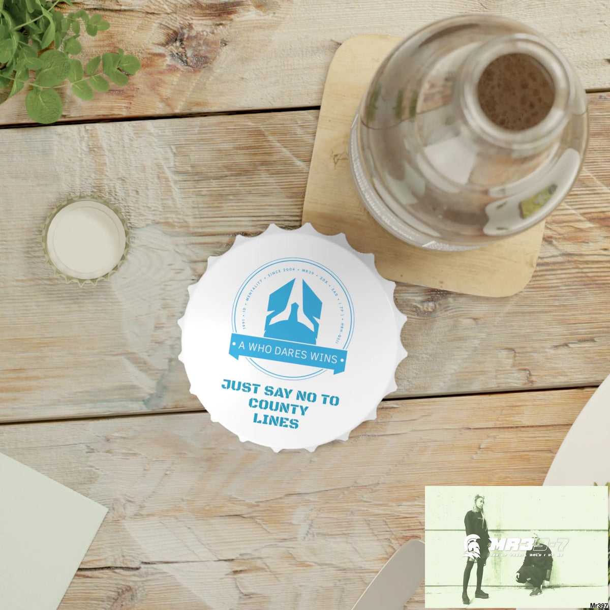 A Who Dares Wins Edition Just Say No To County Lines Bottle Opener One size / White Accessories