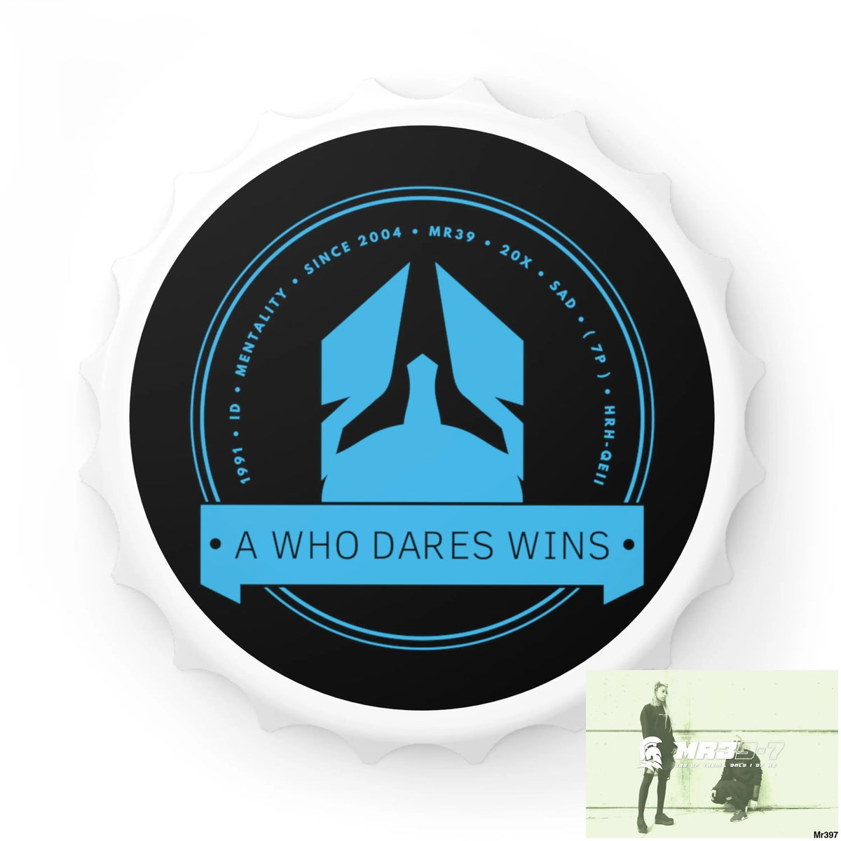 A Who Dares Wins Edition Magnetic Bottle Opener One size / White Accessories