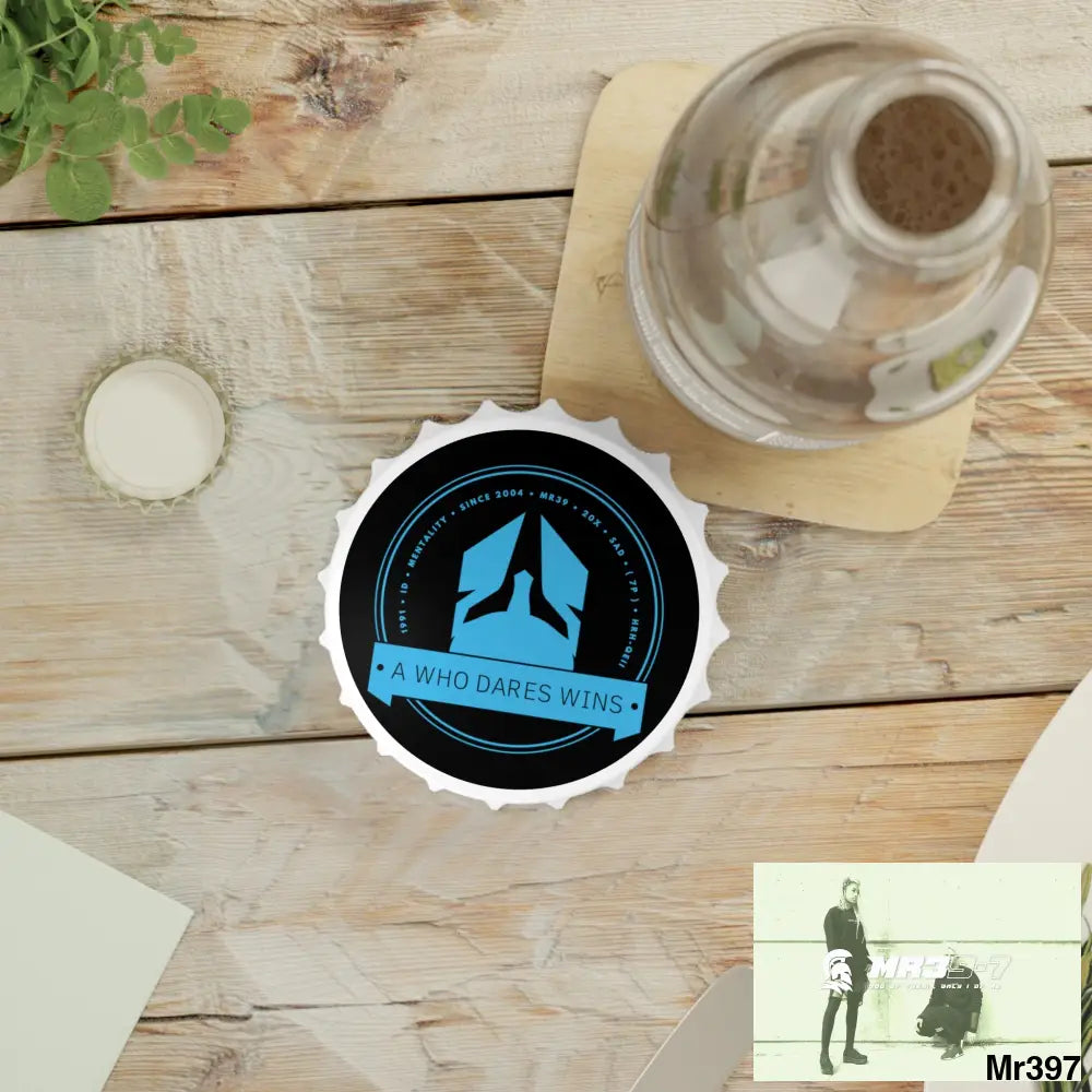 A Who Dares Wins Edition Magnetic Bottle Opener One size / White Accessories