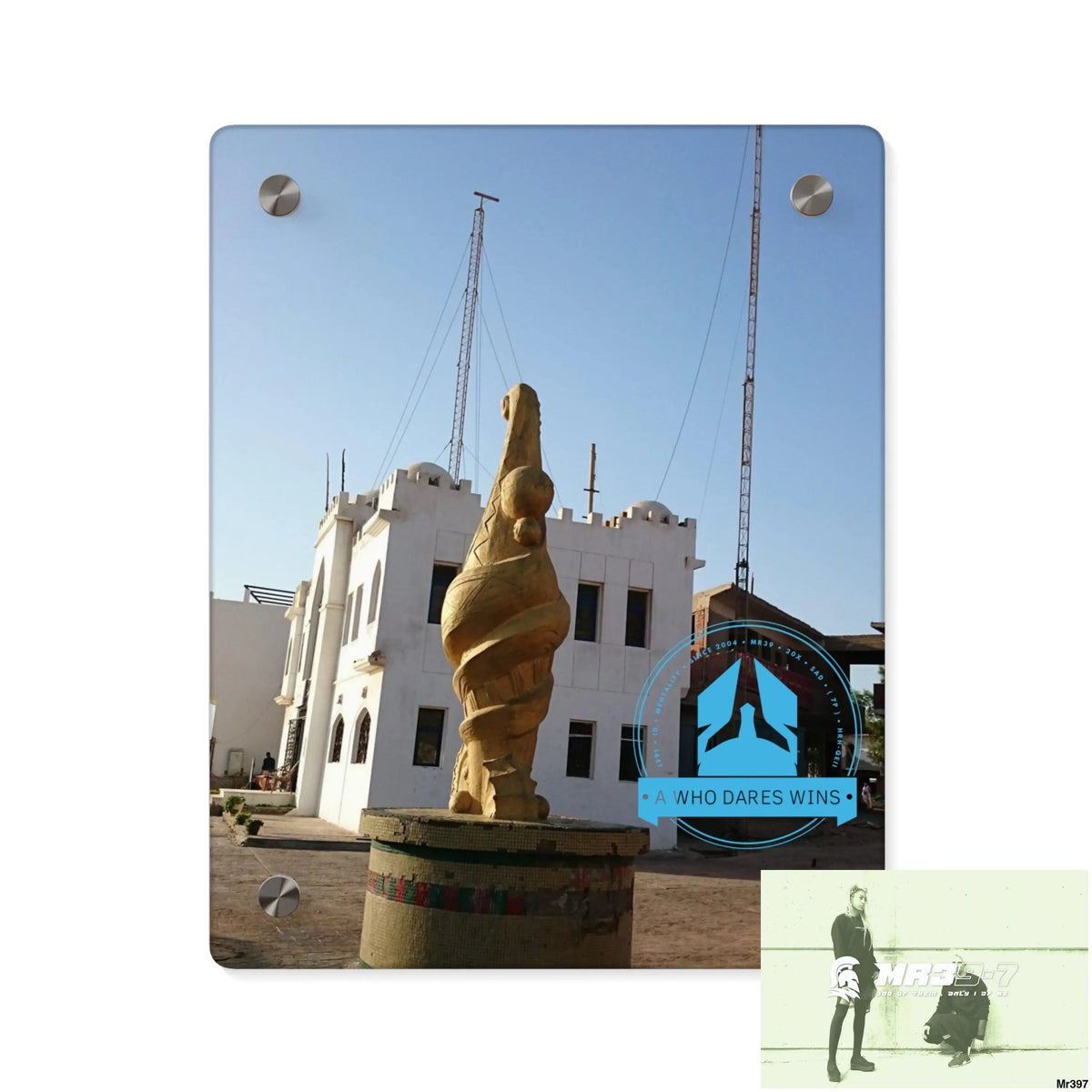 A Who Dares Wins Egypt Dahab 2014 Police Station tower Escape - Climb/Jump Acrylic Wall Art Panels 8″ x 10″ (Vertical)