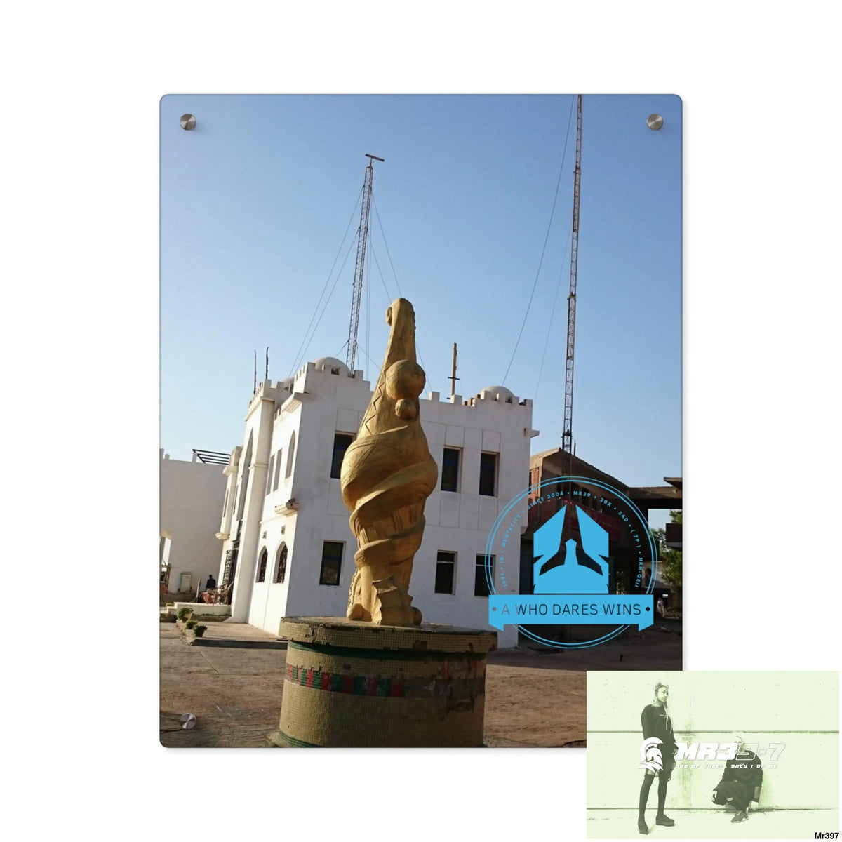 A Who Dares Wins Egypt Dahab 2014 Police Station tower Escape - Climb/Jump Acrylic Wall Art Panels 16″ x 20″ (Vertical)