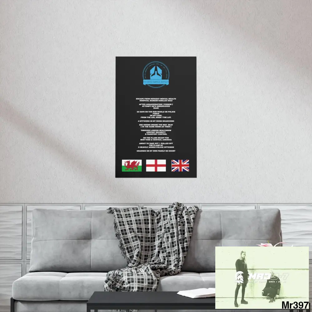 A Who Dares Wins Escape from Hergest MH Hospital 2013 Matte Vertical Posters Poster