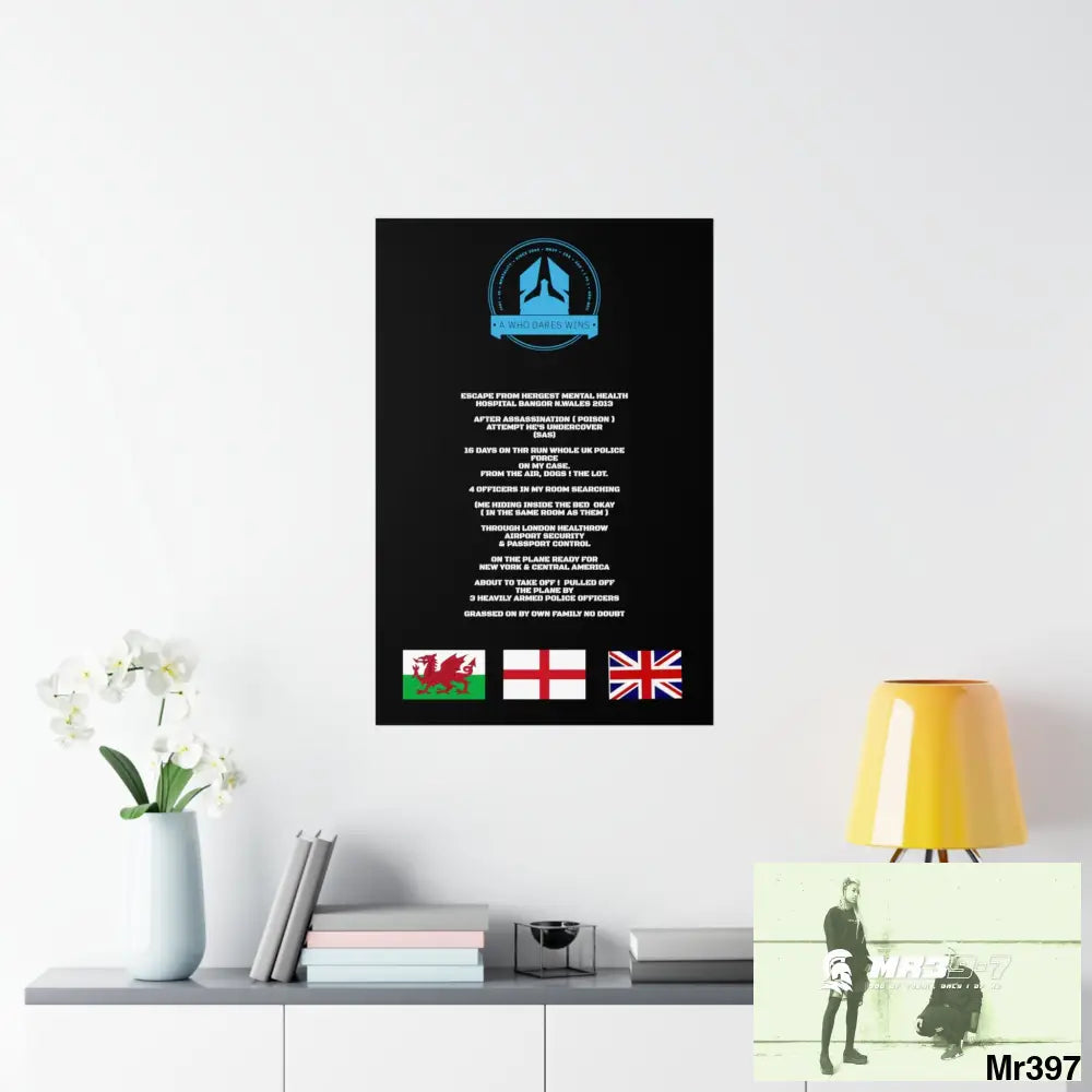 A Who Dares Wins Escape from Hergest MH Hospital 2013 Matte Vertical Posters Poster