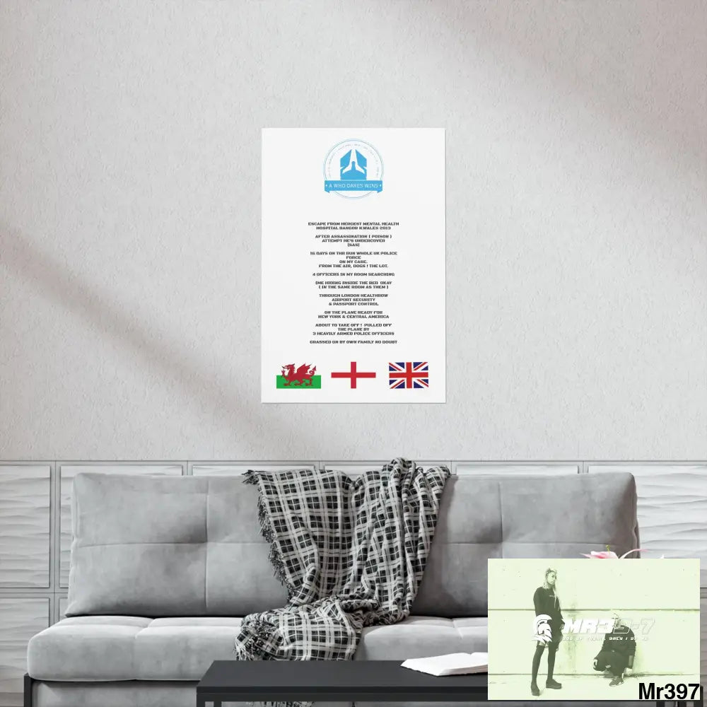 A Who Dares Wins Escape from Hergest MH Hospital 2013 Matte Vertical Posters Poster