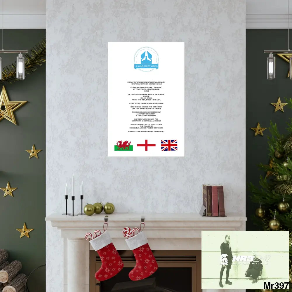 A Who Dares Wins Escape from Hergest MH Hospital 2013 Matte Vertical Posters Poster