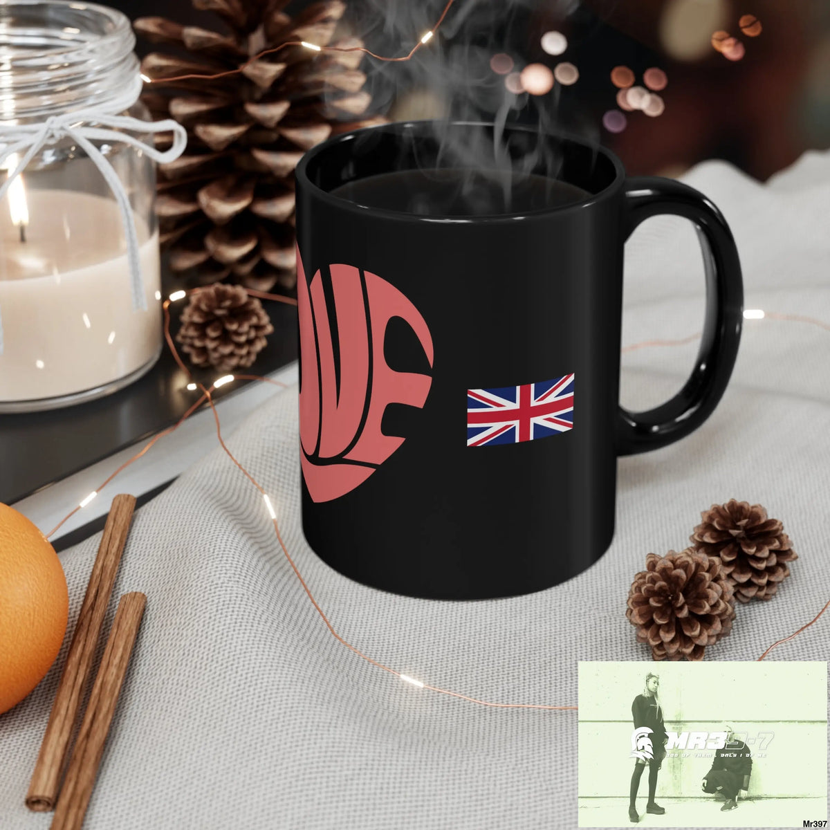 A Who Dares Wins GBR Love 11oz Black Mug 11oz Mug