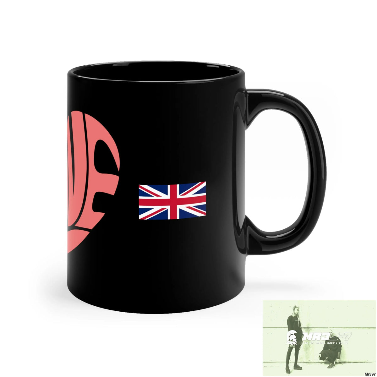 A Who Dares Wins GBR Love 11oz Black Mug 11oz Mug