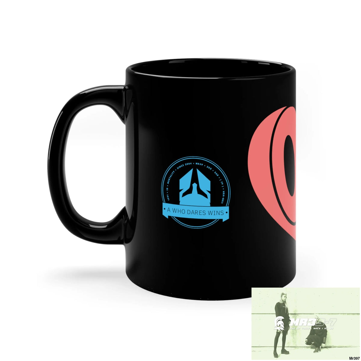 A Who Dares Wins GBR Love 11oz Black Mug 11oz Mug