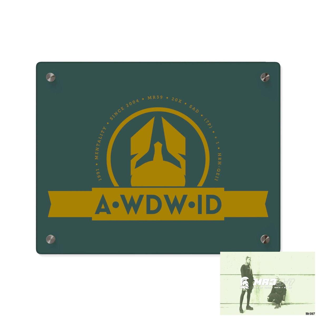 A Who Dares Wins ID Acrylic Wall Art Panels 14″ x 11″ (Horizontal) / 0.25’’ Home Decor