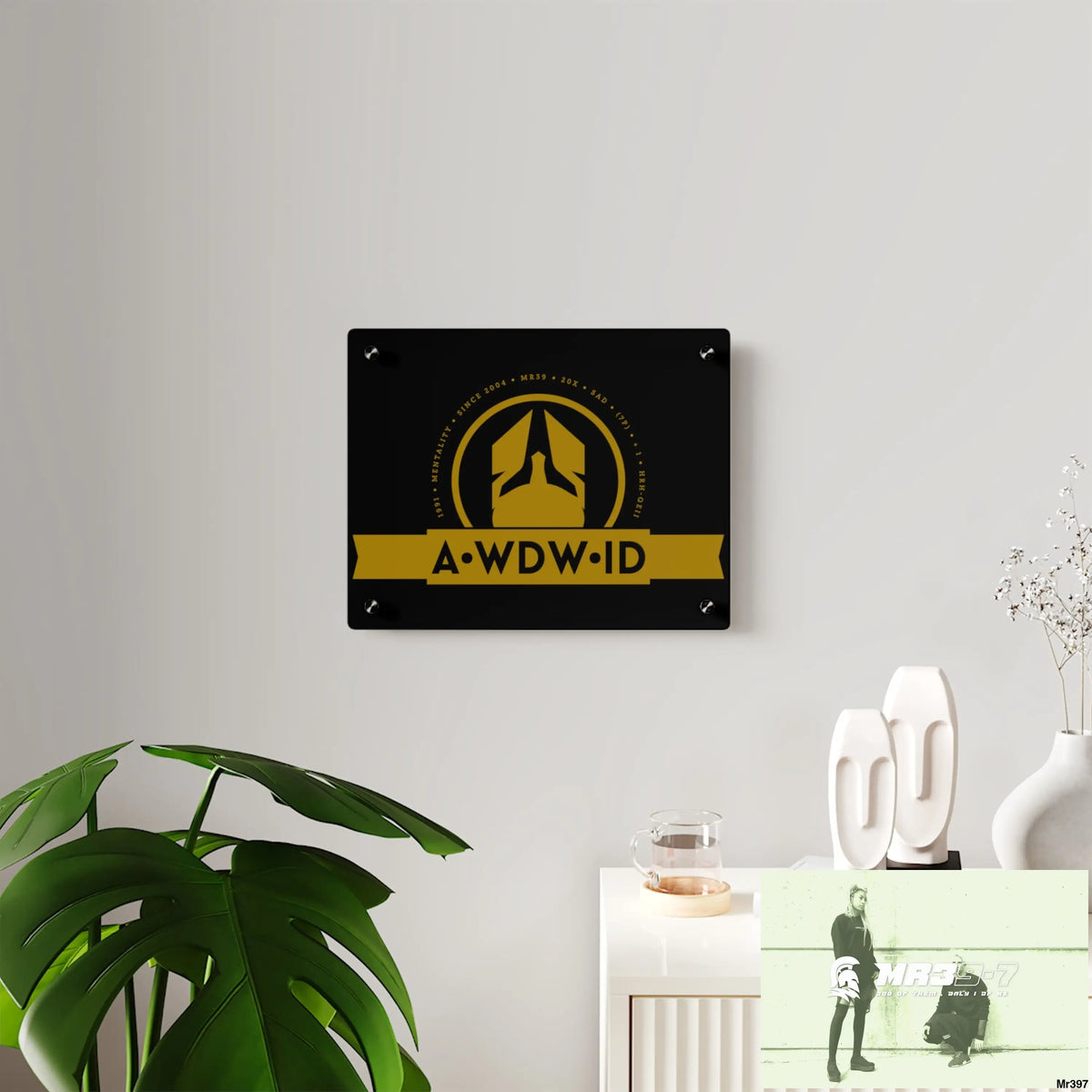 A Who Dares Wins ID Acrylic Wall Art Panels Home Decor