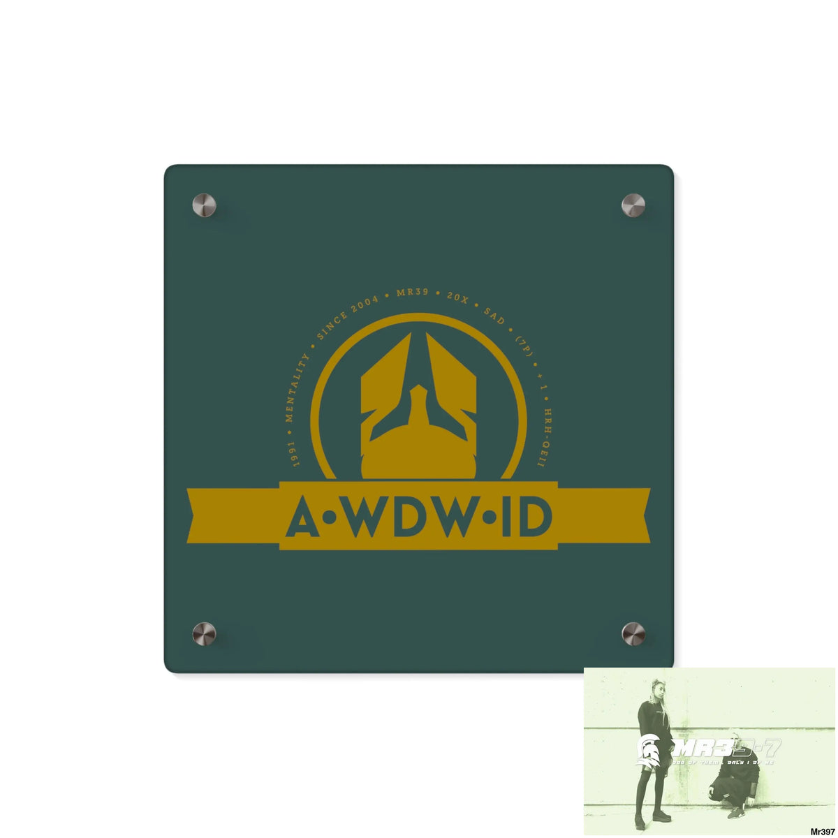 A Who Dares Wins ID Acrylic Wall Art Panels 11’’ x 11’’ (Square) / 0.25’’ Home Decor
