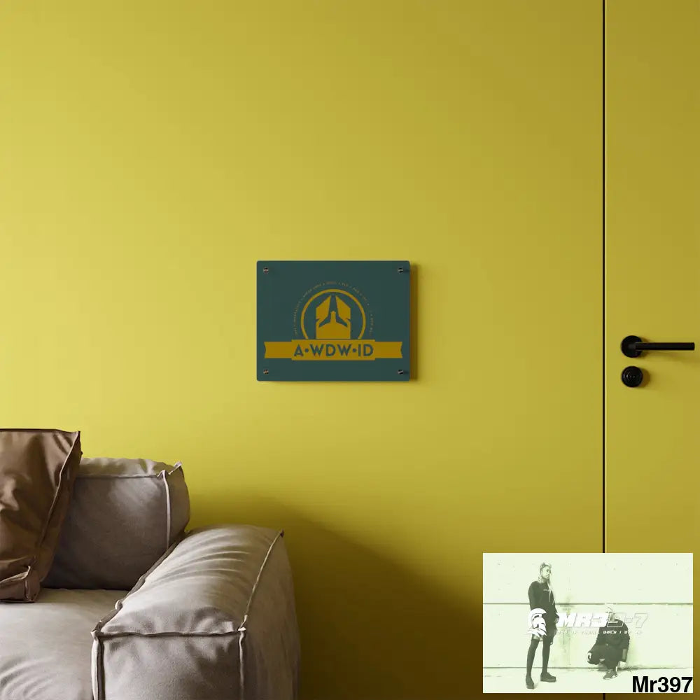 A Who Dares Wins ID Acrylic Wall Art Panels Home Decor