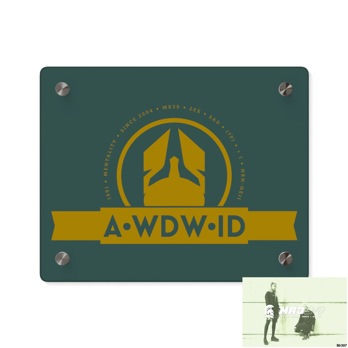 A Who Dares Wins ID Acrylic Wall Art Panels 10″ x 8″ (Horizontal) / 0.25’’ Home Decor