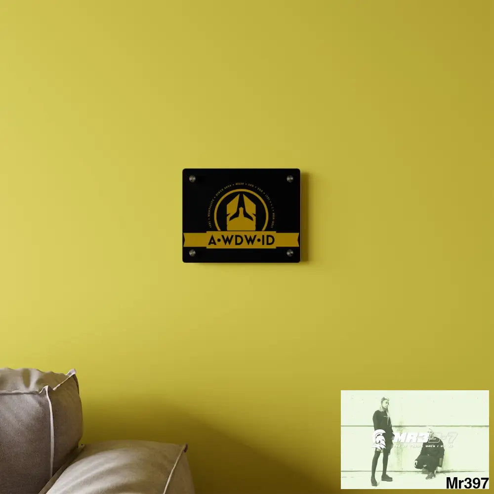 A Who Dares Wins ID Acrylic Wall Art Panels Home Decor