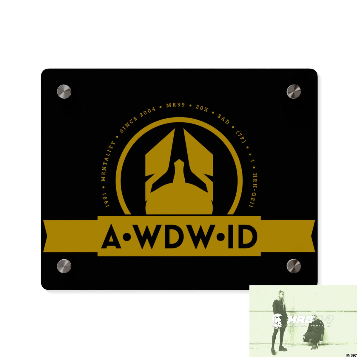 A Who Dares Wins ID Acrylic Wall Art Panels 10″ x 8″ (Horizontal) / 0.25’’ Home Decor