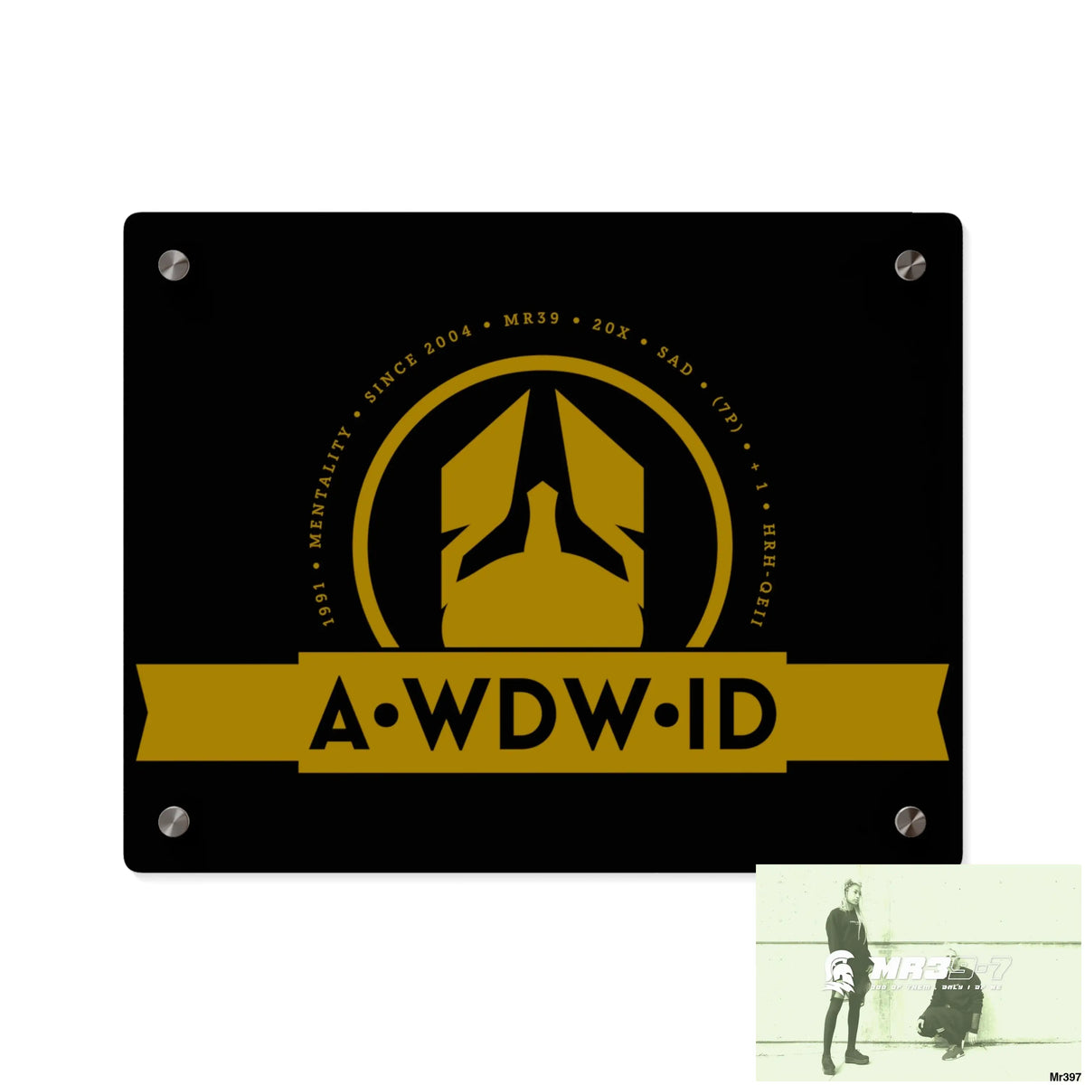 A Who Dares Wins ID Acrylic Wall Art Panels 14″ x 11″ (Horizontal) / 0.25’’ Home Decor
