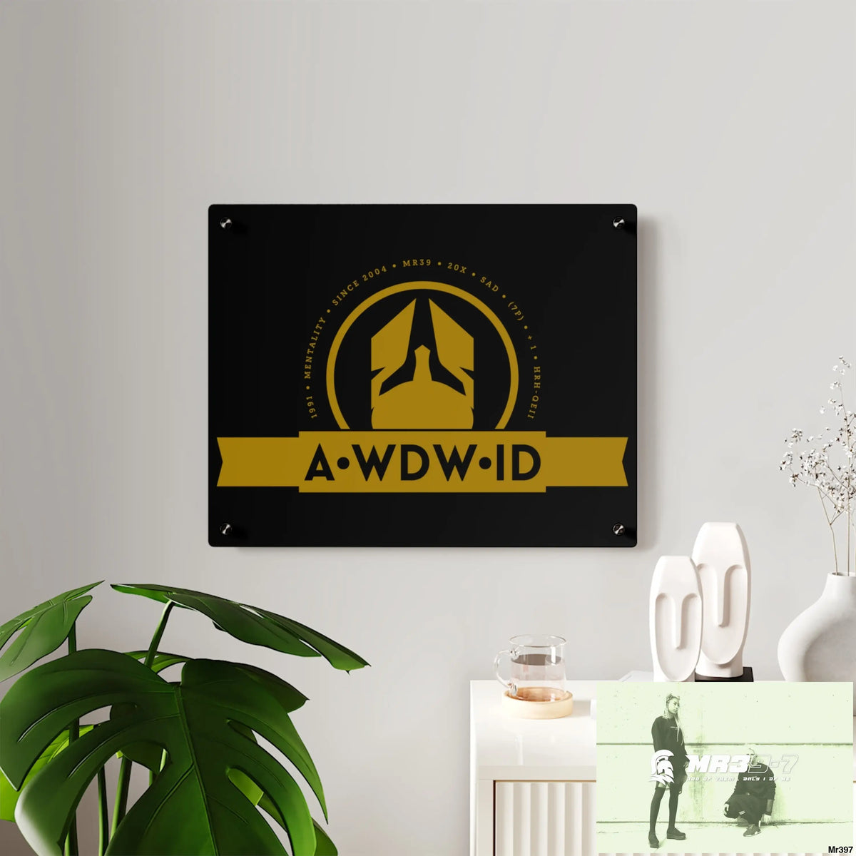 A Who Dares Wins ID Acrylic Wall Art Panels Home Decor