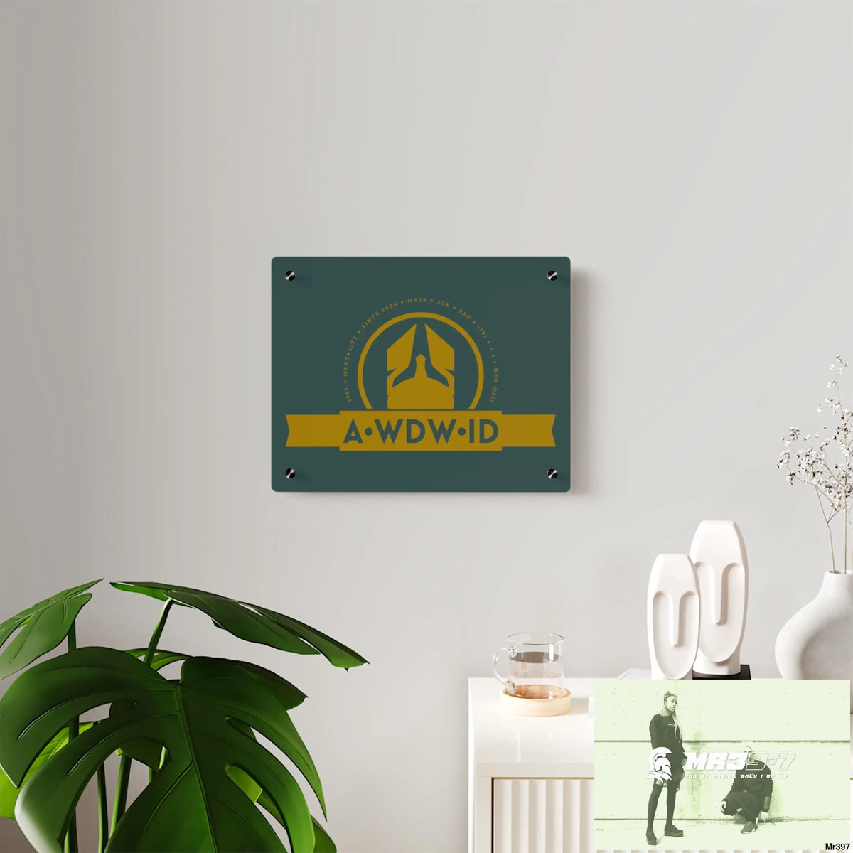 A Who Dares Wins ID Acrylic Wall Art Panels Home Decor