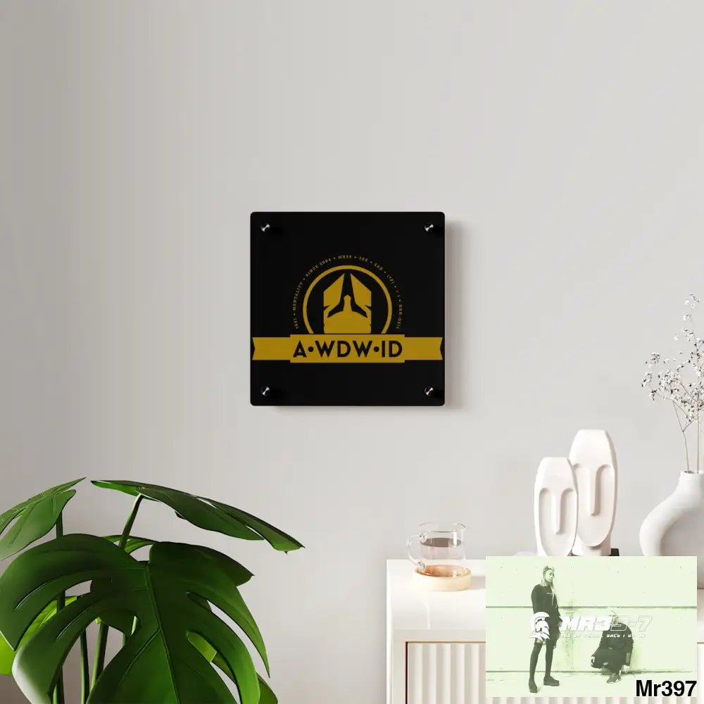 A Who Dares Wins ID Acrylic Wall Art Panels Home Decor