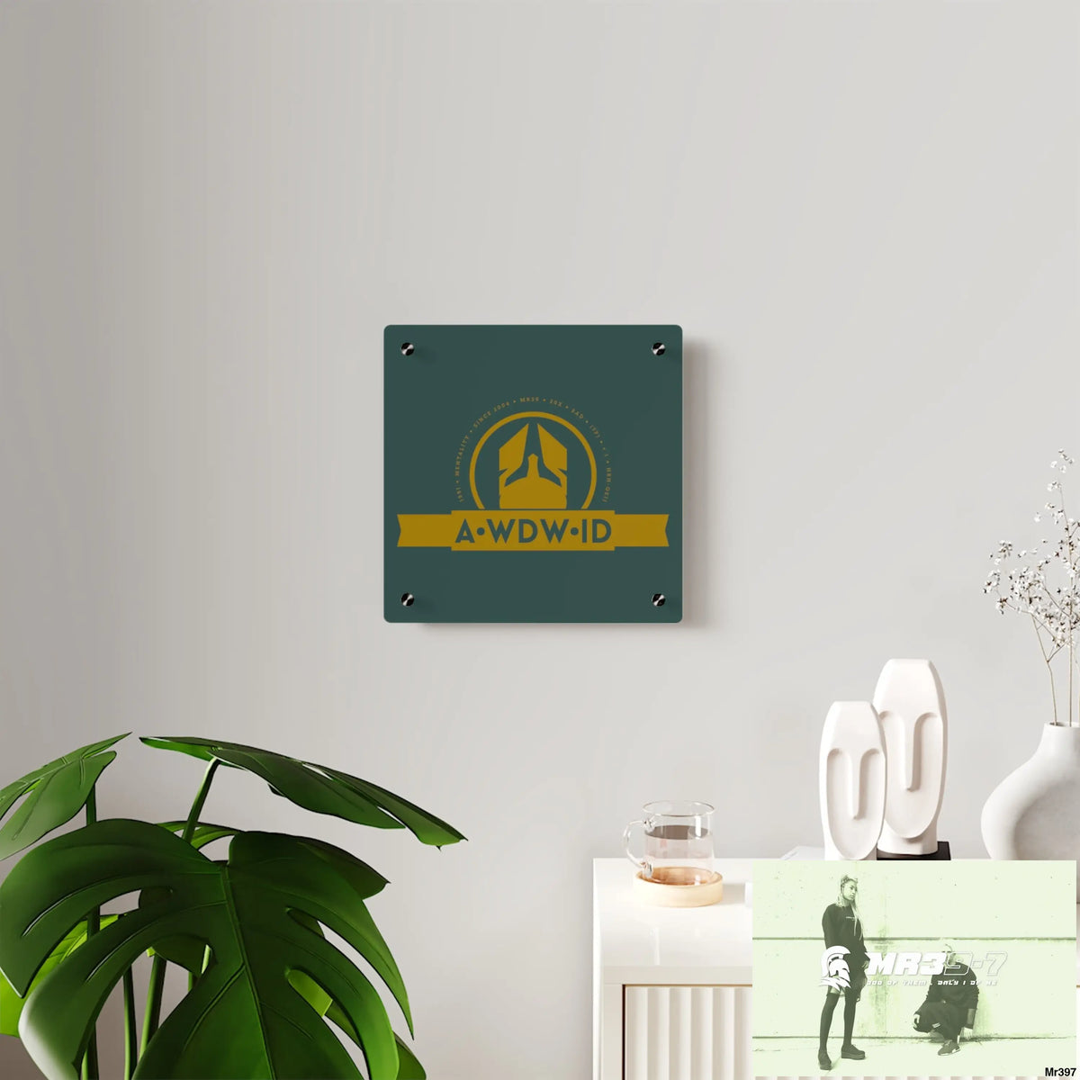 A Who Dares Wins ID Acrylic Wall Art Panels Home Decor