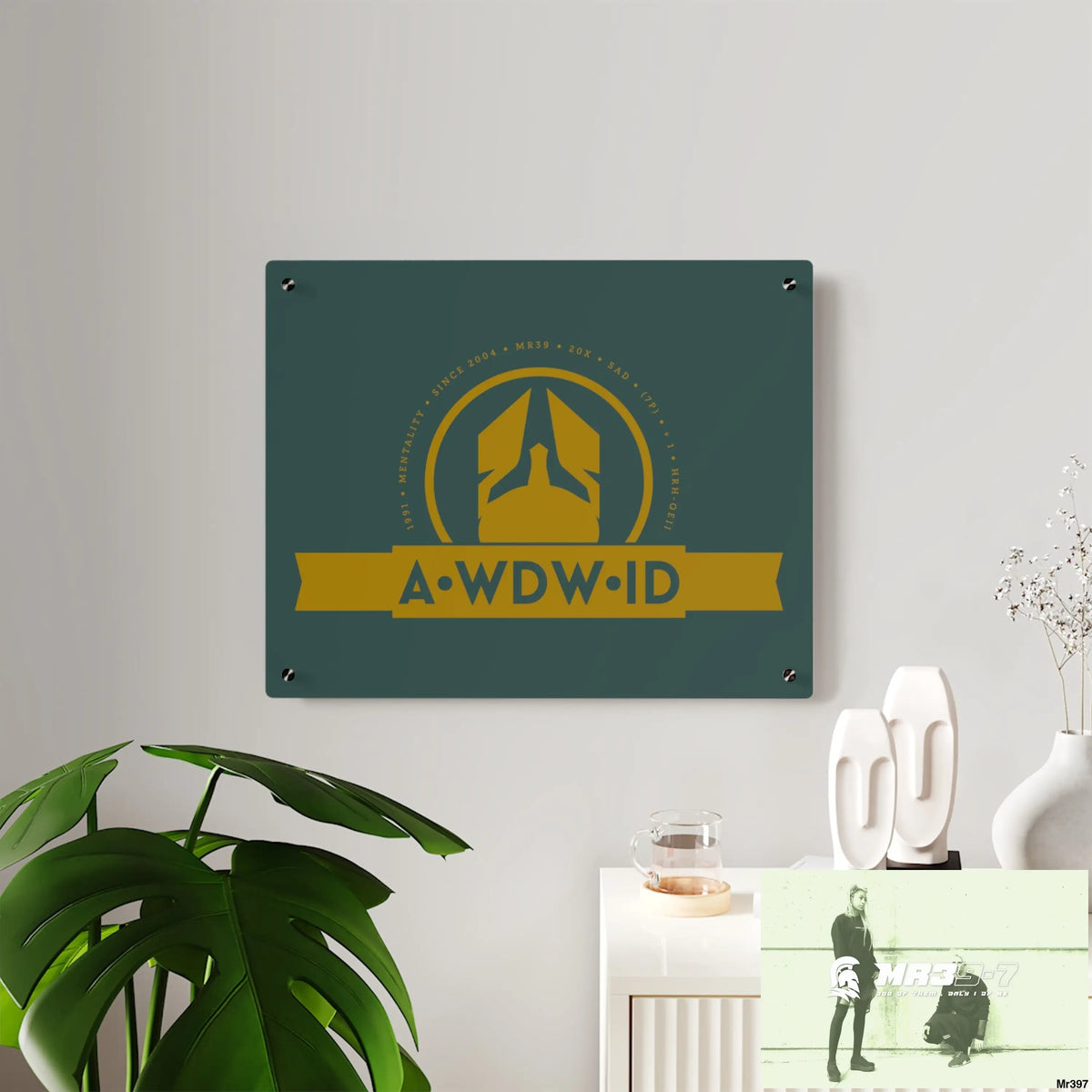 A Who Dares Wins ID Acrylic Wall Art Panels Home Decor