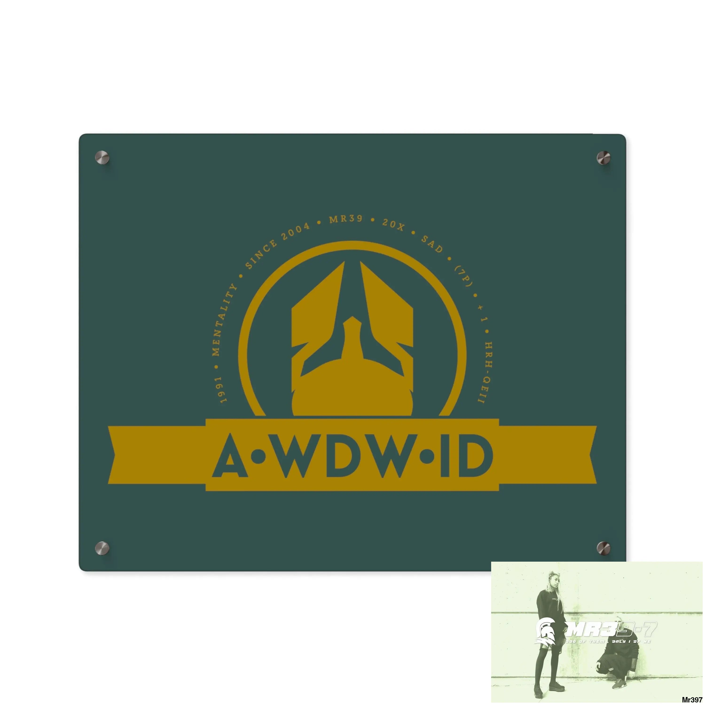 A Who Dares Wins ID Acrylic Wall Art Panels 20″ x 16″ (Horizontal) / 0.25’’ Home Decor