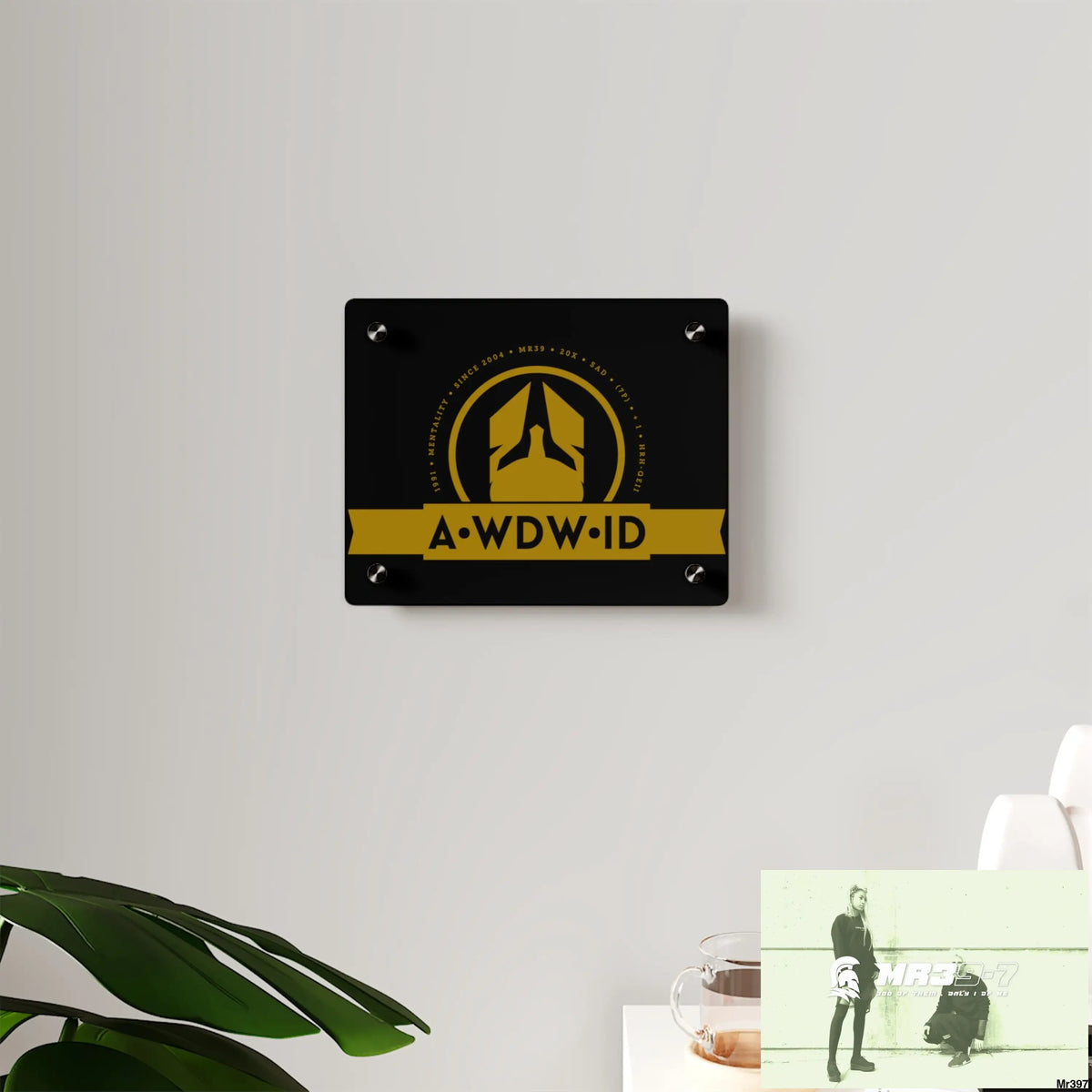 A Who Dares Wins ID Acrylic Wall Art Panels Home Decor