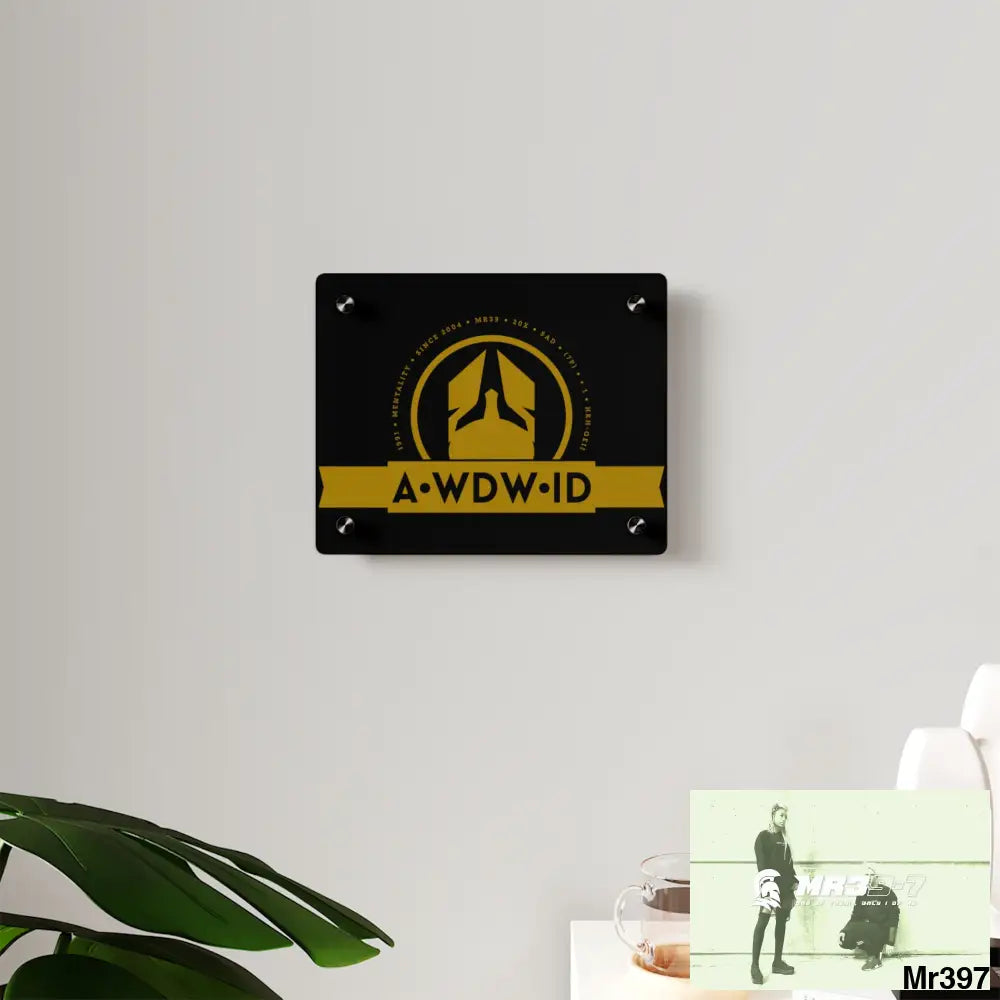 A Who Dares Wins ID Acrylic Wall Art Panels Home Decor