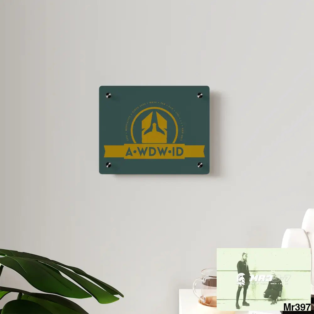 A Who Dares Wins ID Acrylic Wall Art Panels Home Decor