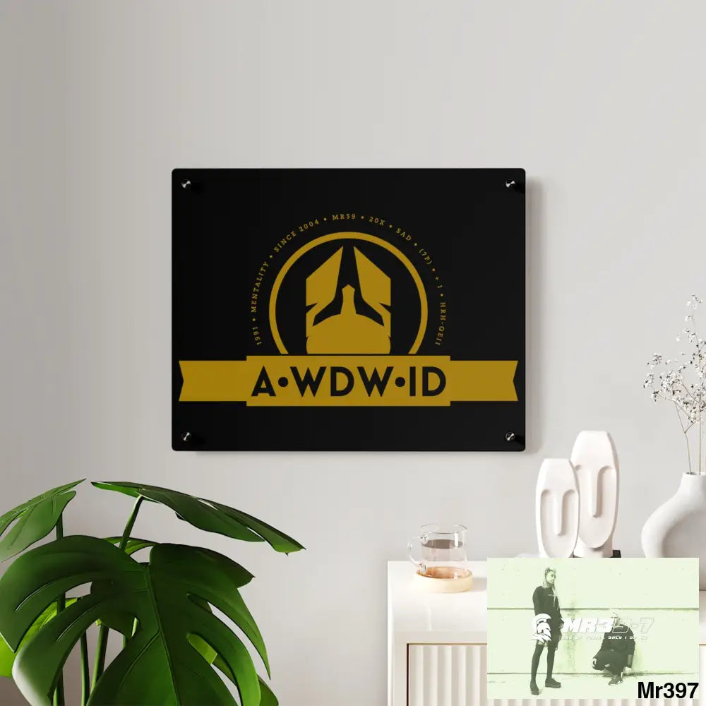 A Who Dares Wins ID Acrylic Wall Art Panels Home Decor